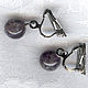 Amethyst clip-on earrings, Clip on earrings, Moscow,  Фото №1