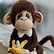 Order Yashik - real monkeys!. Crochet patterns by Ermak Elena. Livemaster. . Doll food Фото №3
