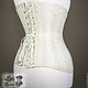Прозрачный кружевной бельевой корсет беж. Корсеты. Shi Corset (Анна). Ярмарка Мастеров.  Фото №4