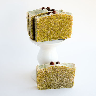 Косметика ручной работы. Ярмарка Мастеров - ручная работа Мыло соляное со спирулиной. Handmade.