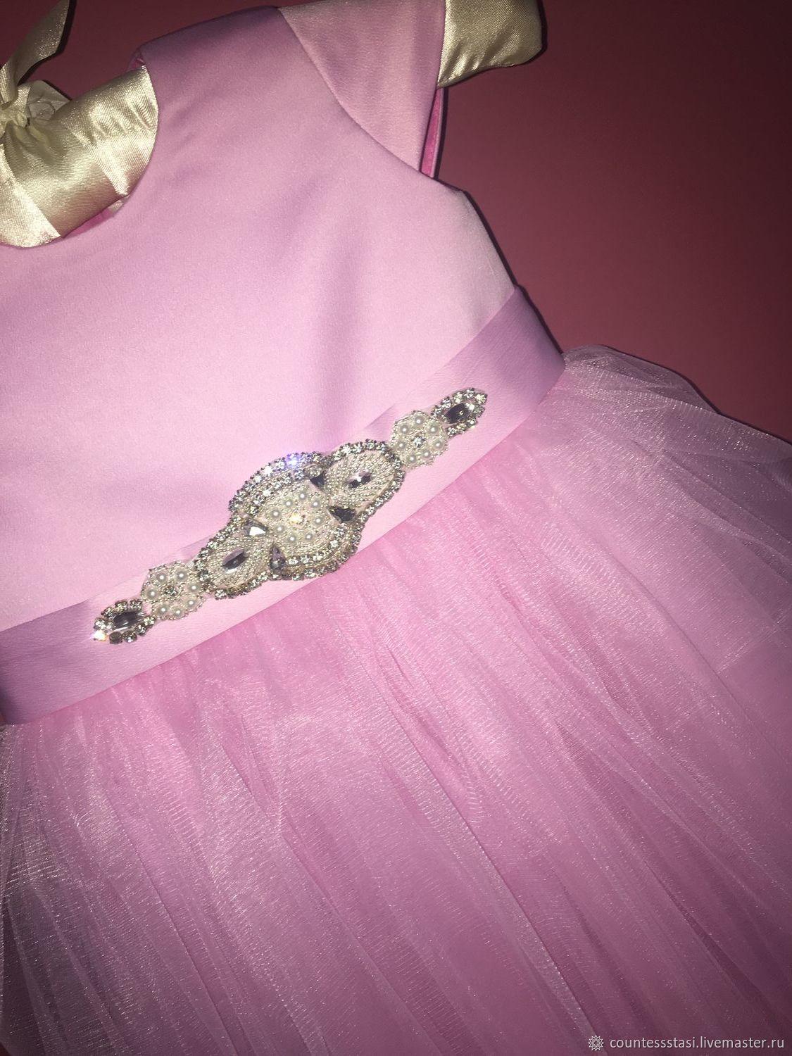 Платье для девочки из фатина – заказать на Ярмарке Мастеров – GYA7RRU ...