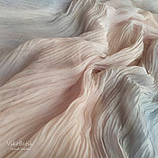 Аксессуары handmade. Livemaster - original item #Powdery Silk Scarf Stole Batik #Nude Silk 100%. Handmade.