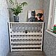 Подставка для бутылок Портофино-3, белая, 100*110 см, Подставки для бутылок и бокалов, Ростов-на-Дону,  Фото №1