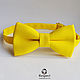 Yellow butterfly tie, Sunny, yellow wedding, bow tie groomsmen, Ties, Moscow,  Фото №1