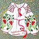 Embroidered blouse 'Poppies', Blouses, Slavyansk-on-Kuban,  Фото №1