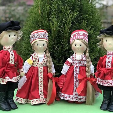Куклы и игрушки ручной работы. Ярмарка Мастеров - ручная работа Куклы в русских народных костюмах. Handmade.