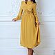 Mustard silk dress. Dresses. Платья LOVARTY. Online shopping on My Livemaster.  Фото №2
