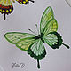  Butterflies watercolor work collectible. Pictures. vettochka. My Livemaster. Фото №6