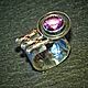 The 'Music of violet' ring.Silver,gold,amethyst. Rings. BuffSilverArt (buffsilverart). My Livemaster. Фото №4