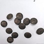 Материалы для творчества handmade. Livemaster - original item Buttons: Buttons metal dark bronze. Handmade.