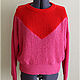 Свитер оверсайз "Лотос" из 100% мериноса. Свитеры. FAVORITE KNITWEAR (Наталья). Интернет-магазин Ярмарка Мастеров.  Фото №2