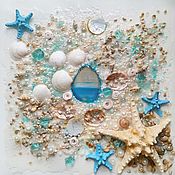 Картины и панно handmade. Livemaster - original item Painting The Sea. Ship / Sailboat. Semi-precious stones, pearls. Handmade.