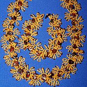 Beads of Royal natural landscape amber
