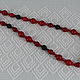 Necklace made of howlite and shungite stones ' Red and black'. Necklace. Magic box. Online shopping on My Livemaster.  Фото №2