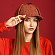 Заказать Кепка ШЕРЛОК ХОЛМС с двумя козырьками Шляпа Deerstalker женская З23-20. MoroshkaHats Головные уборы. Ярмарка Мастеров. . Кепки Фото №3