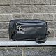 Men's travel leather travel bag black, Travel bags, Izhevsk,  Фото №1