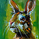 Oil painting 'a Hare'. Animals, Pictures, Belgorod,  Фото №1