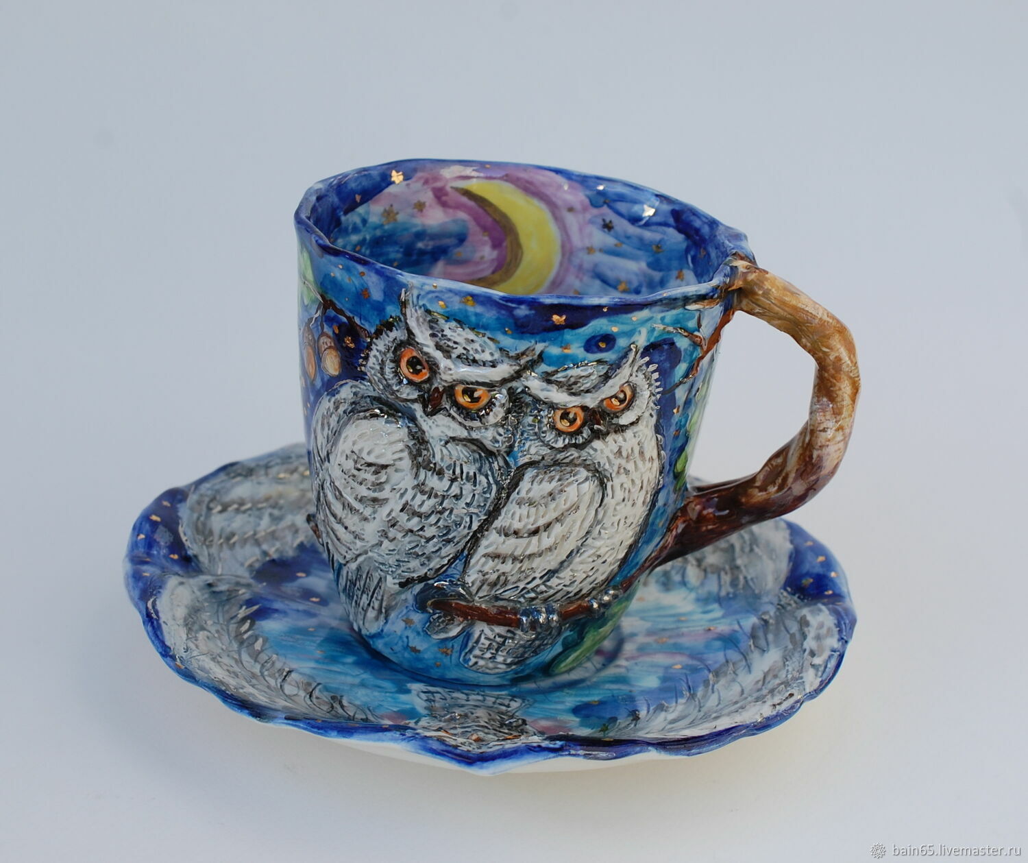 'Owls' . A couple of tea, Single Tea Sets, Moscow,  Фото №1