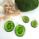 Transparent Earrings Resin Earrings Green Kiwi Earrings Fruit Earrings. Earrings. WonderLand. My Livemaster. Фото №5