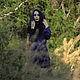 Elven Dress «Violet Bloom» Long Fantasy Elven Hooded Dress. Dresses. mongolia. My Livemaster. Фото №5
