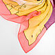 Silk scarf 'The sun is outside the window', chiffon, batik. Shawls1. ArtBeklov. My Livemaster. Фото №6