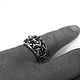 Кольцо из серебра Gothic Cross TNR32-01. Кольца. Blacksilver. Ярмарка Мастеров.  Фото №4