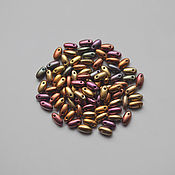 Материалы для творчества handmade. Livemaster - original item Rizo beads 2,5x6 mm. Czech Republic. Ancient Gold. 5 gr.. Handmade.