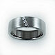 Titanium ring with diamonds. Rings. asgdesign. Online shopping on My Livemaster.  Фото №2