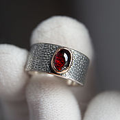 Украшения handmade. Livemaster - original item Ring with garnet. Handmade.