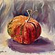  Oil painting Still Life 'Orange Pumpkin', Pictures, Moscow,  Фото №1