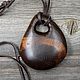 The pendant is made of bog oak, Pendant, Moscow,  Фото №1