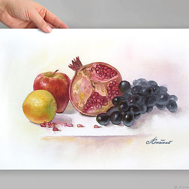 Натюрморт. Рисование с натуры. Натюрморт из фруктов и овощей