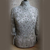 Одежда handmade. Livemaster - original item blouse: Fogs. Irish lace. Handmade.