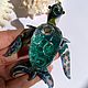 Фигура Черепаха из дихроического стекла, Статуэтка, Москва,  Фото №1