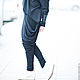Стильные, черные брюки из хлопка - PA0764TR. Брюки. EUG FASHION. Интернет-магазин Ярмарка Мастеров.  Фото №2