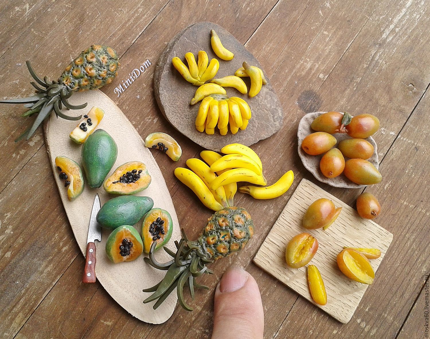 Fruit Still Life Miniature Dollhouse Doll House Picture