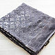 Handkerchief square gray 'Monogram luxury'. Shawls1. Platkoffcom. Online shopping on My Livemaster.  Фото №2