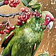 Заказать Картина маслом «Индийский кольчатый попугай». O.SHA_ART. Ярмарка Мастеров. . Картины Фото №3