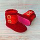 Order Boots knitted plush for the street, knitted shoes, children's shoes. Natalia Derina - Knitted Shoes (denatal). Livemaster. . Footwear for childrens Фото №3