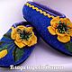Felted Slippers soles.' Yellow poppies'. Slippers. валенки Vladimirova Oksana. Online shopping on My Livemaster.  Фото №2