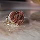 Заказать Кольцо с халцедоновой розой. Волшебно мерцает!. Mineral Secrets. Ярмарка Мастеров. . Кольца Фото №3