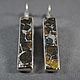 Метеоритные серьги метеорит Сеймчан Meteorite Seymchan Earrings. Серьги классические. MeteoriteArt. Ярмарка Мастеров.  Фото №5