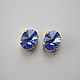 Кристаллы Swarovski 14х10,5 мм. цвет Tanzanite, Кристаллы, Истра,  Фото №1