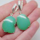 Earrings with chrysoprase. Earrings. EdGems jewerly. Online shopping on My Livemaster.  Фото №2