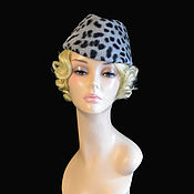 Аксессуары handmade. Livemaster - original item Cap grey leopard. Handmade.
