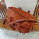 Travel leather bag SKIF mini red. Travel bag. Tais-bags. My Livemaster. Фото №4