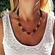 Order Amber Beads Choker made of natural stones gift to a woman, on a cord. BalticAmberJewelryRu Tatyana. Livemaster. . Beads2 Фото №3