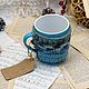 Mug in a knitted sweater the first snow, Mugs and cups, Moscow,  Фото №1