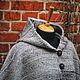 Накидка- пончо " Твидовая альпака ". Пончо. Шерстяное дерево (woollentree). Ярмарка Мастеров.  Фото №4