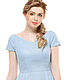 Pale blue boho dress made of 100% linen. Dresses. etnoart. My Livemaster. Фото №5
